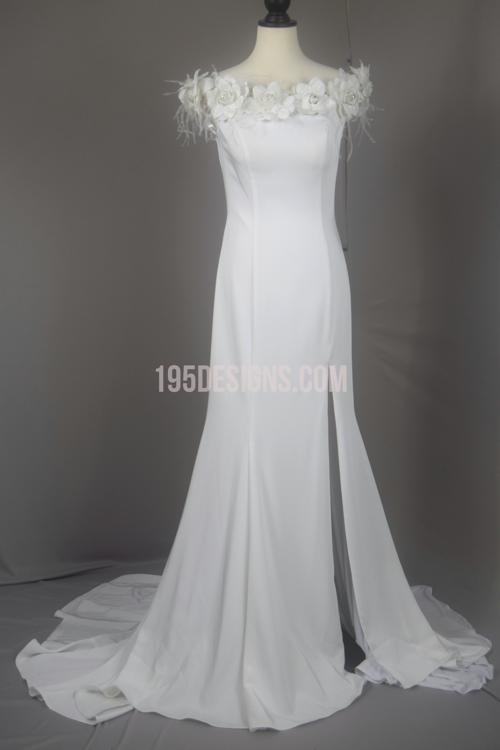 PANOPLY White Flower Wedding Dress