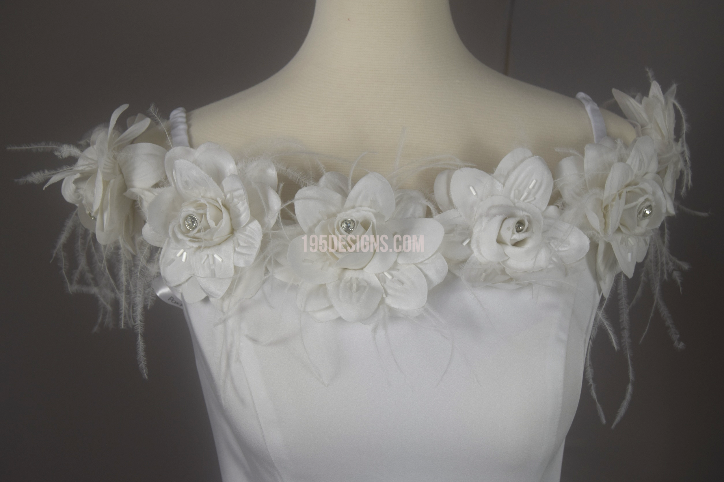 PANOPLY White Flower Wedding Dress