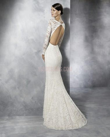 Pronovias White One  Lace Wedding Dress